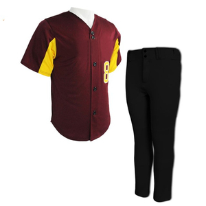 Uniforme de equipo de béisbol personalizado último diseño con opción de talla grande en blanco liso impreso y transpirable jugadores jóvenes de softbol OEM - Product Image 1