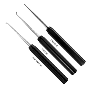 Surgical Curettes Set 9 Inch Stainless Steel Straight Angled Rev Angled Manual <b>Instrument</b> for Precision Use - Product Image 1