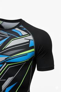 Camiseta de Compresión de Manga Corta para Entrenamiento, Gimnasio, Fitness, Artes Marciales, Surf, Natación, Ropa Deportiva Personalizada - Product Image 3