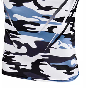 เสื้อกีฬาแขนยาวผู้ชายแบบซิป 1/4  โลโก้สั่งทำได้ แห้งเร็ว ระบายอากาศดี เป็นมิตรกับสิ่งแวดล้อม ผลิตจากผ้าสแปนเด็กซ์/โพลีเอสเตอร์ คุณภาพสูง เหมาะสำหรับออกกำลังกาย - Product Image 5