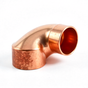 Raccord en T à coude en cuivre pur forgé haute pression INCAD DESIGN pour soudage et brasage |   Raccords de tuyauterie de réfrigérateur à courant alternatif à surface lisse - Product Image 5