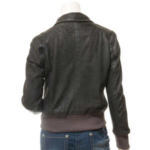 Chaqueta de Cuero de Alta Calidad para Mujer, Satinada, Transpirable, Impermeable, Cortavientos, Otoño, Tallas Grandes, Colores Personalizados, Venta al Por Mayor - Product Image 2