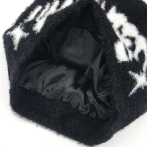 Gorro de punto unisex, cálido, suave y acogedor, forrado de lana, ajustable, elegante, para exteriores, para clima frío, uso casual. - Product Image 6