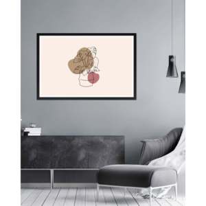 XXL <b>Black</b> Pine Wood Picture <b>Frame</b> 100 X 150 cm Square Pattern <b>A1</b> Size with Mirror Finish - Product Image 2