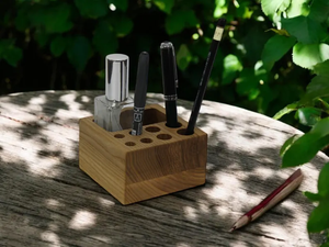 Portalápices de Madera de Acacia al Mejor Precio, Nuevo Estilo, Portalápices de Madera de Acacia para Brochas de Maquillaje, Pulido Brillante por Saniya Handicraft - Product Image 6