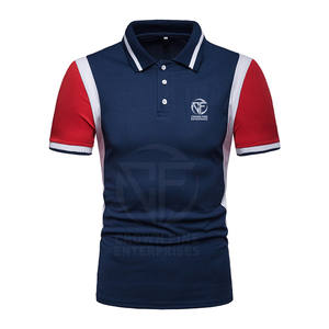 100% algodón de manga corta de secado rápido tejido de punto de alta calidad diseño personalizado patrón sólido para Hombres Nuevo estilo para Polo - Product Image 1