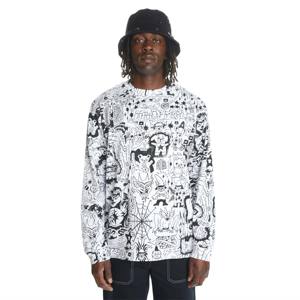 Camisa blanca de boceto gráfico completo Teddy Fresh-Camisa con estampado artístico única y de moda para la moda de estilo callejero - Product Image 4