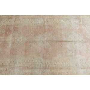 Vintage 3.8x7.3 ft Rug, Area Turkish Rug, <b>Brown</b> Red Abstract <b>Wool</b> Rug - Product Image 4