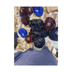 Casquettes baggy australiennes en laine de haute qualité pour hommes, casquettes Baggy de grillon réglables avec passepoil - Product Image 3