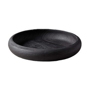 Bandeja de madera ovalada de alta calidad, nuevo accesorio decorativo de color negro, precio al por mayor - Product Image 6