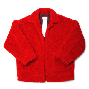 OEM Custom Logo Heavy Polar Sherpa <b>Fleece</b> Oversized Zip up Lined Sherpa Outdoor <b>Jacket</b> - Product Image 3