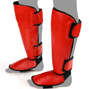 Professional Leather Shin <b>Pads</b> Lightweight Adjustable Durable Design for Football Training Sports <b>Practice</b> Matches - Product Image 6