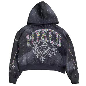 เสื้อฮู้ดผู้ชาย Dtg มีฮู้ดพลอยเทียมขนาดใหญ่พิเศษเสื้อมีฮู้ดสำหรับซักแบบมีฮู้ดสำหรับผู้ชาย2025ซีดจางลงแดดตามสั่ง - Product Image 1