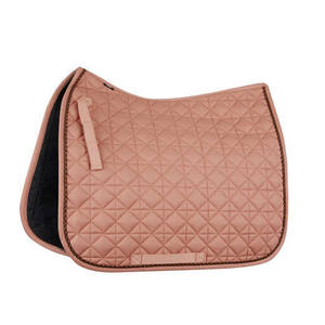 Euro Cavall 2025 Colección de almohadillas para SILLÍN Rombe Quilting Pink Grey Dressage Saddle Pad - Product Image 1
