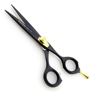 Tijeras de Peluquería Profesionales de Acero Inoxidable con Recubrimiento Negro de 5.5 Pulgadas, Filo Recto, Afiladas, para Diestros - Product Image 6