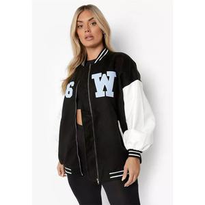 Meilleure qualité veste universitaire pour femmes nouveauté coton laine matériel respirant peau de mouton cuir pour adultes - Product Image 2