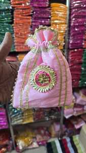 Sacs potlis traditionnels indiens pour femmes, multicolores, pour demoiselles d'honneur, pour mariage, pooja, cadeaux, faveurs de fête indienne, faveurs de l'Aïd - Product Image 4