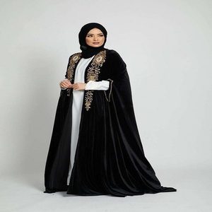 Abaya – <span class=keywords><strong>robe</strong></span> <span class=keywords><strong>de</strong></span> <span class=keywords><strong>mariée</strong></span> musulmane, caftan marocain, violet brumeux, couture à <span class=keywords><strong>la</strong></span> main, dubaï, vente en gros, nouvelle collection 2022 - Product Image 3