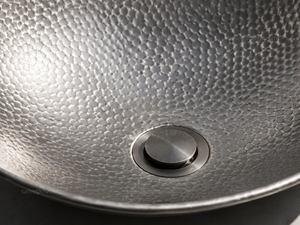 Lavabo de Aluminio Pulido Hecho a Mano, Diseño Industrial Moderno, Fácil de Limpiar, 19 Pulgadas - Product Image 3