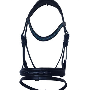 Bride à licou en nylon pour chevaux avec muserolle rembourrée et boucle à dégagement rapide pour une conduite sûre et confortable - Product Image 2