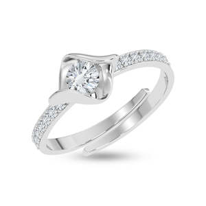 Anillos de Plata de Ley 925 de Primera Calidad para Mujer, Chapados en Rodio, con Corte Princesa y Corte Cojín, Joyería Fina de Platino - Product Image 1