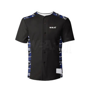 เสื้อเบสบอลโพลีเอสเตอร์ชุดทีมกีฬาสีทึบสำหรับเล่นเบสบอลซอฟต์บอลเสื้อผ้าผู้ใหญ่ไซส์พิเศษ100% ตามสั่ง - Product Image 4