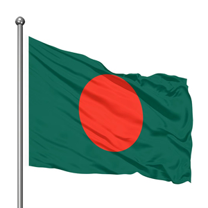Tissu de drapeau ondulable de haute qualité et confortable Meilleur drapeau du Bangladesh 70x105cm directement du fabricant - Product Image 1
