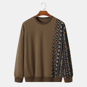 Sweat-shirt en molleton 100% coton de haute qualité ODM, broderie personnalisée, design de mode, nouveau style pour homme, col rond uni, vente chaude - Product Image 1