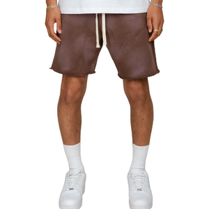 กางเกงขาสั้นตาข่ายผ้าฟลีซสำหรับผู้ชายระบายอากาศได้ดีปรับแต่งได้โลโก้ตามต้องการสไตล์วินเทจ - Product Image 3