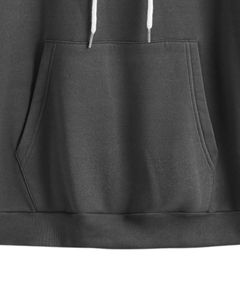 <b>Grey</b> Color Block Hoodie Unisex Casual Fleece Pullover With Kangaroo Pocket Stylish Winter Warm Streetwear Hooded <b>Sweatshirt</b> - Product Image 5