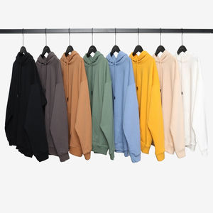 Ropa de calle de alta calidad Sudaderas con capucha unisex de algodón de lana en blanco sin cordón Grueso Peso pesado de gran tamaño para Sudadera con capucha de los hombres - Product Image 1