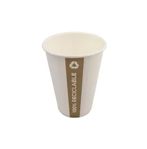 Supplier of Good Quality Cold and Hot Drinks Serve 100% Recyclable 210ml Paper Cups with Popietilen Inner