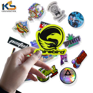 Pegatinas de vinilo duraderas impresas personalizadas de alta calidad ecológicas con acabado personalizado y tinta resistente a los rayos UV para decoraciones navideñas - Product Image 4