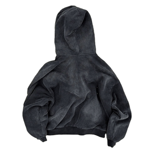 Sudadera con Capucha Extra Grande para Hombre, Estilo Urbano, Estampado Puff, Lavado Ácido, Precio al por Mayor, Logotipo Personalizado, Venta Caliente 2025 - Product Image 6