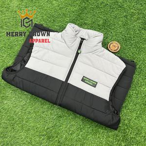 Venta al por mayor personalizada media manga hombres Puffer chaleco chaqueta de alta calidad de los hombres Puffer calefacción chaqueta de invierno - Product Image 6