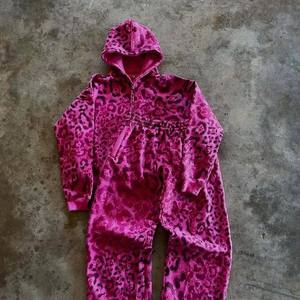 Ensemble de survêtement décontracté unisexe pour sports d'hiver, sweat à capuche confortable, jogging, doublure en polaire de luxe, pantalon 100% coton - Product Image 6