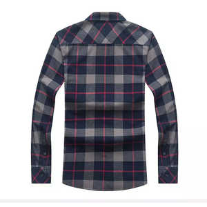 Camisa de franela de talla grande hecha a medida para hombre, ropa de calle de punto informal de manga larga, diseño Popular de alta calidad a la venta - Product Image 2