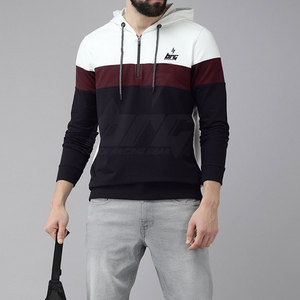 Sudaderas con capucha de hombre superventas con impresión de logotipo personalizado sudaderas con capucha mezcladas de algodón de gran oferta ligeras - Product Image 4