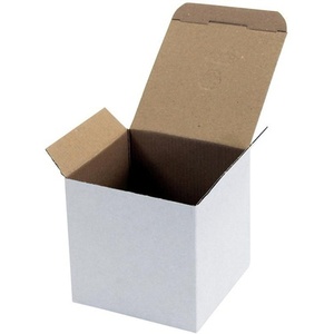 High Quality Single-Wall <b>Folding</b> Paper <b>Box</b> Automatic Bottom White Dimensions 118x118x115mm Quality 1.1E Pack Size 40 Pieces - Product Image 1