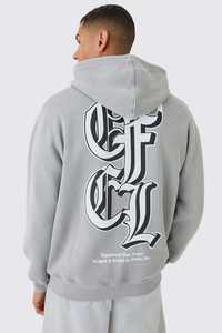 Sudadera con Capucha Gris Extra Grande OEM, Impresión Personalizada, Sudadera Deportiva Casual Térmica de Alta Calidad, Fabricante de Ropa Urbana Personalizada - Product Image 2