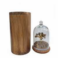 Arbre à argent en verre et cristal avec pierre précieuse œil de tigre rectangulaire, Feng Shui, décoration de maison pour Diwali, anniversaire, avec boîte cadeau