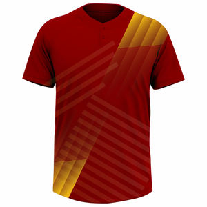 Camiseta de Béisbol Deportiva Sublimada de Poliéster de Alta Calidad para Hombre, Cuello en V, Modelo 2026 - Product Image 1