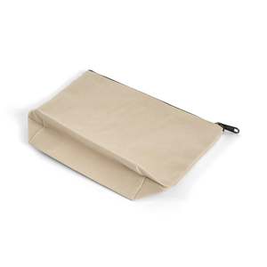 <b>Large</b> Eco-Friendly Zippered Canvas Pouch Custom Logo Makeup Organizer <b>Bag</b> with Holographic Feature for <b>Cosmetics</b> Storage - Product Image 6