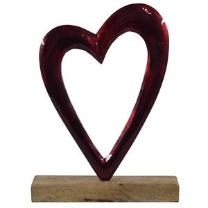 IHA IHA25027 Decoración Navideña de Lujo de Tamaño Mediano, Escultura de Aluminio Hecha a Mano con Forma de Corazón, Decoración Navideña para el Hogar - Product Image 1