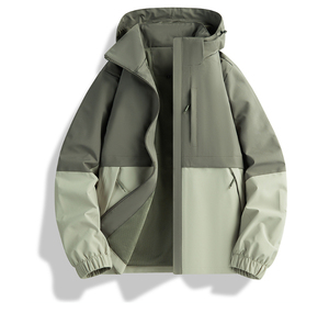 New Stylish <b>Men's</b> Winter <b>Warm</b> Windbreaker <b>Jacket</b> with Zipper Winter Windproof Windbreaker <b>Jackets</b> Wholesale Custom New Fashion - Product Image 1