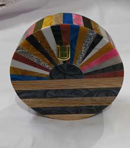 Antique Indian Designer Resin Bags Fashion Clutch for Women Handbag Vintage Style Handbag Handmade Resin with Affordable Price - Product Image 4