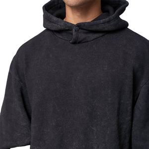Sudadera con capucha de punto de gran tamaño para hombre de alta calidad con impresión de logotipo personalizado Nueva llegada Chaqueta ligera DE BS 2026 - Product Image 2