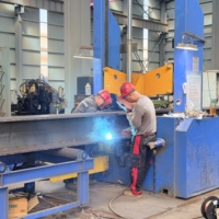 Poutre en acier H galvanisée à chaud, revêtue de zinc, pour structure offshore, ingénierie marine, pont ferroviaire, passerelle piétonne