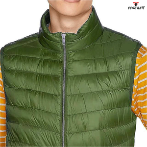 Gilet matelassé réversible pour homme, conçu sur mesure, formel, printemps, extérieur, imperméable, respirant, coupe-vent, chaud, 100% polyester, anti-UV - Product Image 5