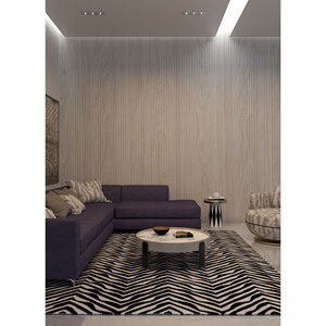 Adrift Wool <b>Hand</b> <b>Tufted</b> <b>Rug</b> Grey & Black Animal Print for Home-Tra-15150 - Product Image 5